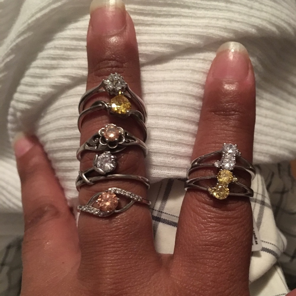 7- 925 Sterling silver rings size 7-8